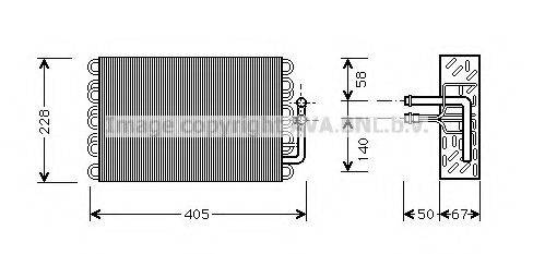 AVA QUALITY COOLING MSV019 Испаритель, кондиционер