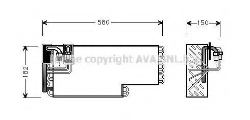 AVA QUALITY COOLING MSV269 Испаритель, кондиционер