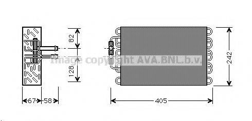 AVA QUALITY COOLING MSV375 Испаритель, кондиционер