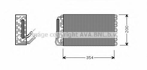 AVA QUALITY COOLING MSV383 Испаритель, кондиционер