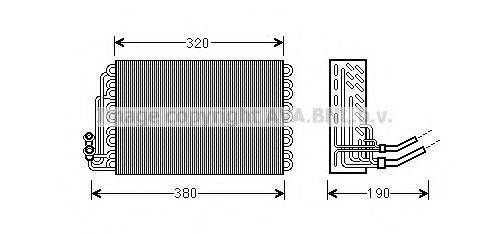 AVA QUALITY COOLING MSV462 Испаритель, кондиционер