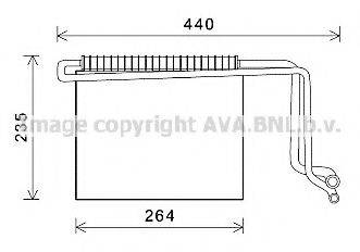 AVA QUALITY COOLING MSV563 Испаритель, кондиционер