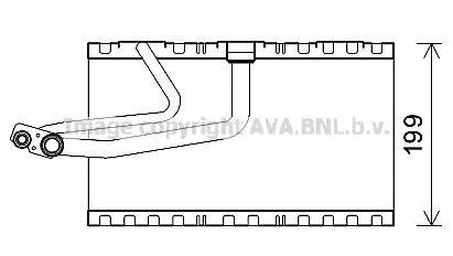 AVA QUALITY COOLING MSV641 Испаритель, кондиционер