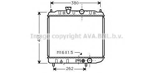 AVA QUALITY COOLING MT2036 Радиатор, охлаждение двигателя