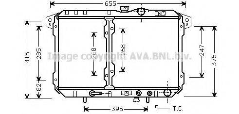 AVA QUALITY COOLING MT2040 Радиатор, охлаждение двигателя