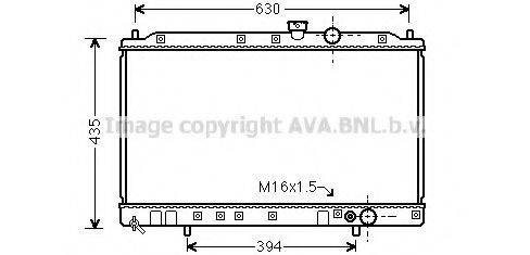 AVA QUALITY COOLING MT2064 Радиатор, охлаждение двигателя