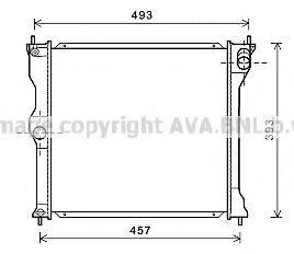 AVA QUALITY COOLING MT2243 Радиатор, охлаждение двигателя