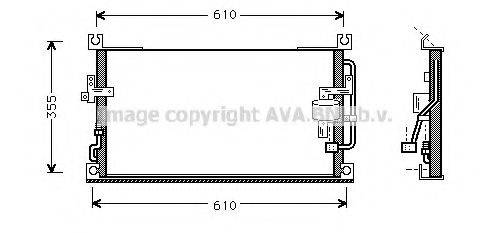 AVA QUALITY COOLING MT5107 Конденсатор, кондиционер