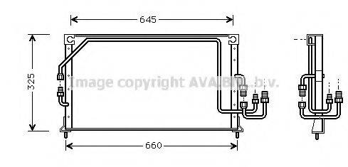 AVA QUALITY COOLING MT5149 Конденсатор, кондиционер