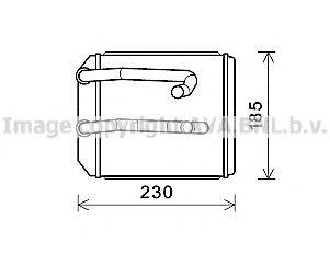 AVA QUALITY COOLING MT6260 Теплообменник, отопление салона