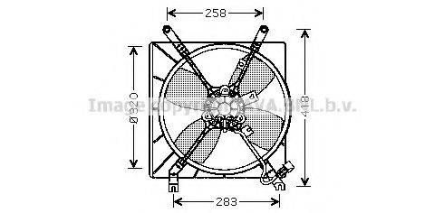 AVA QUALITY COOLING MT7510 Вентилятор, охлаждение двигателя