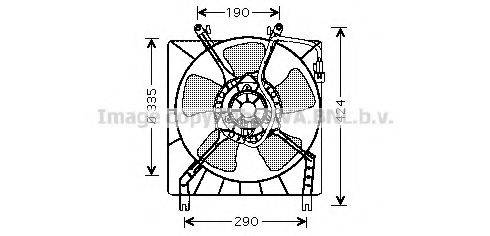 AVA QUALITY COOLING MT7511 Вентилятор, охлаждение двигателя