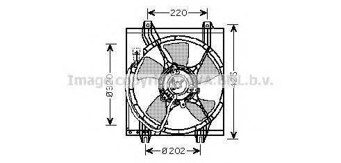AVA QUALITY COOLING MT7526 Вентилятор, охлаждение двигателя