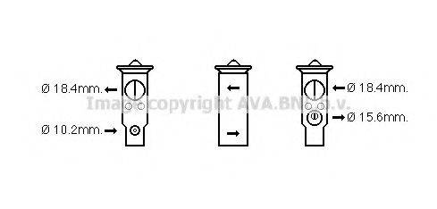 AVA QUALITY COOLING MZ1248 Расширительный клапан, кондиционер