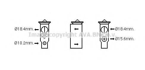 AVA QUALITY COOLING MZ1256 Расширительный клапан, кондиционер