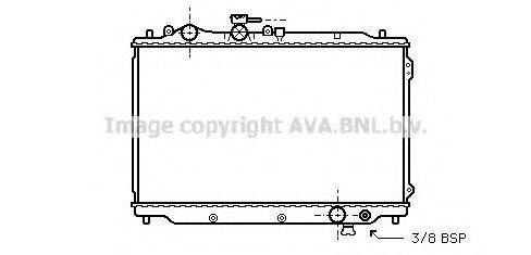 AVA QUALITY COOLING MZ2048 Радиатор, охлаждение двигателя