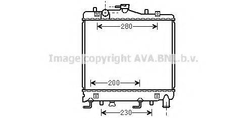 AVA QUALITY COOLING MZ2061 Радиатор, охлаждение двигателя