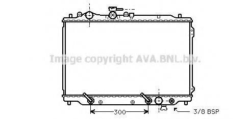 AVA QUALITY COOLING MZ2096 Радиатор, охлаждение двигателя