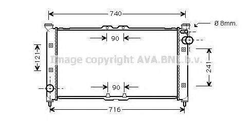 AVA QUALITY COOLING MZ2135 Радиатор, охлаждение двигателя