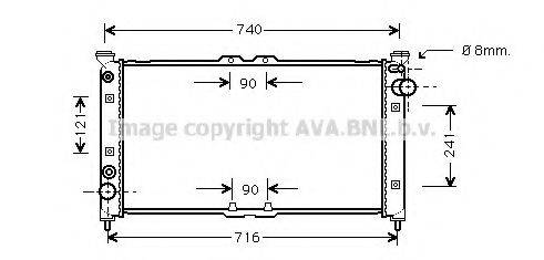 AVA QUALITY COOLING MZ2136 Радиатор, охлаждение двигателя