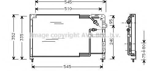 AVA QUALITY COOLING MZ5103 Конденсатор, кондиционер