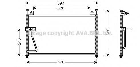 AVA QUALITY COOLING MZ5126 Конденсатор, кондиционер