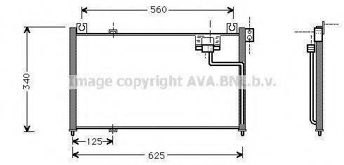 AVA QUALITY COOLING MZ5127 Конденсатор, кондиционер