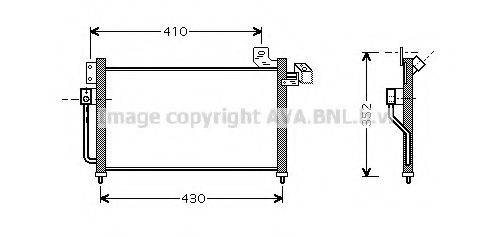 AVA QUALITY COOLING MZ5155 Конденсатор, кондиционер