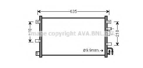 AVA QUALITY COOLING MZ5238 Конденсатор, кондиционер