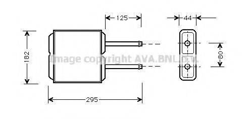 AVA QUALITY COOLING MZ6143 Теплообменник, отопление салона