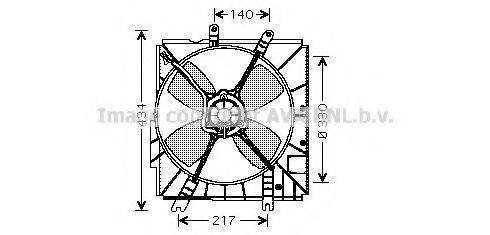 AVA QUALITY COOLING MZ7502 Вентилятор, охлаждение двигателя