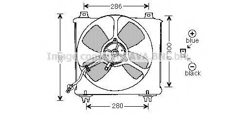 AVA QUALITY COOLING MZ7505 Вентилятор, охлаждение двигателя