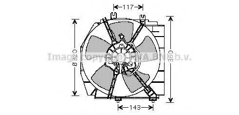 AVA QUALITY COOLING MZ7513 Вентилятор, охлаждение двигателя