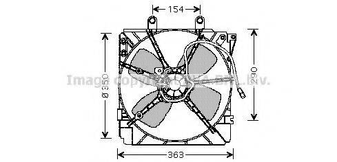 AVA QUALITY COOLING MZ7518 Вентилятор, охлаждение двигателя