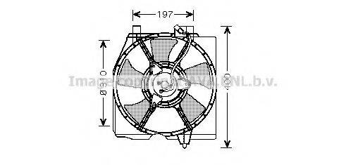 AVA QUALITY COOLING MZ7534 Вентилятор, охлаждение двигателя