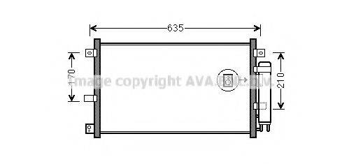 AVA QUALITY COOLING MZA5238D Конденсатор, кондиционер