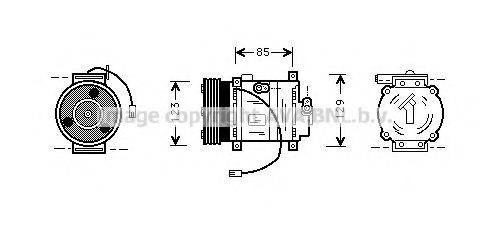 AVA QUALITY COOLING MZK132 Компрессор, кондиционер