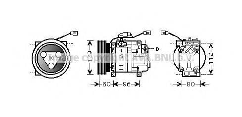 AVA QUALITY COOLING MZK202 Компрессор, кондиционер