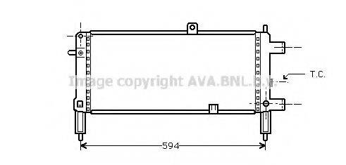 AVA QUALITY COOLING OL2053 Радиатор, охлаждение двигателя