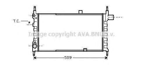 AVA QUALITY COOLING OL2063 Радиатор, охлаждение двигателя