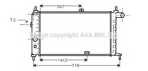 AVA QUALITY COOLING OL2064 Радиатор, охлаждение двигателя