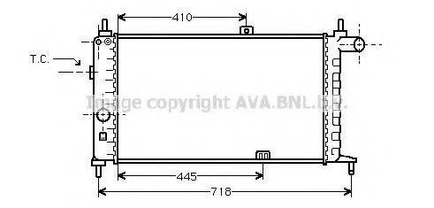 AVA QUALITY COOLING OL2066 Радиатор, охлаждение двигателя