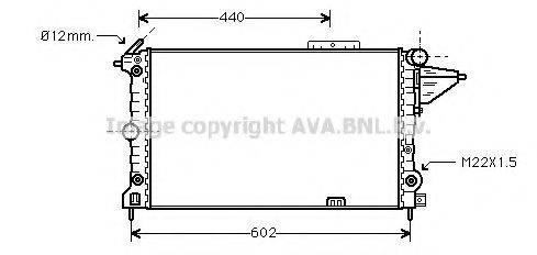 AVA QUALITY COOLING OL2120 Радиатор, охлаждение двигателя