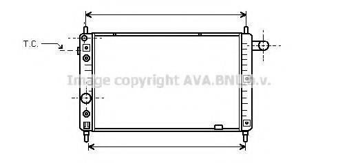 AVA QUALITY COOLING OL2126 Радиатор, охлаждение двигателя
