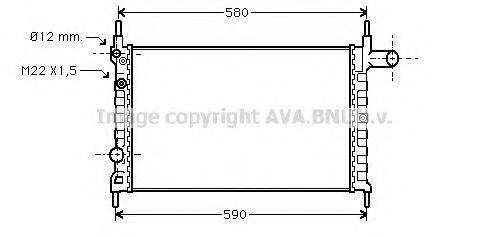 AVA QUALITY COOLING OL2150 Радиатор, охлаждение двигателя