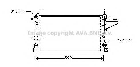 AVA QUALITY COOLING OL2161 Радиатор, охлаждение двигателя