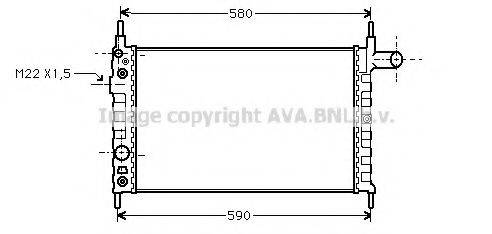 AVA QUALITY COOLING OL2163 Радиатор, охлаждение двигателя