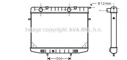 AVA QUALITY COOLING OL2188 Радиатор, охлаждение двигателя