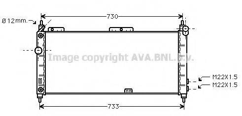 AVA QUALITY COOLING OL2200 Радиатор, охлаждение двигателя