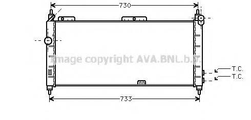 AVA QUALITY COOLING OL2203 Радиатор, охлаждение двигателя